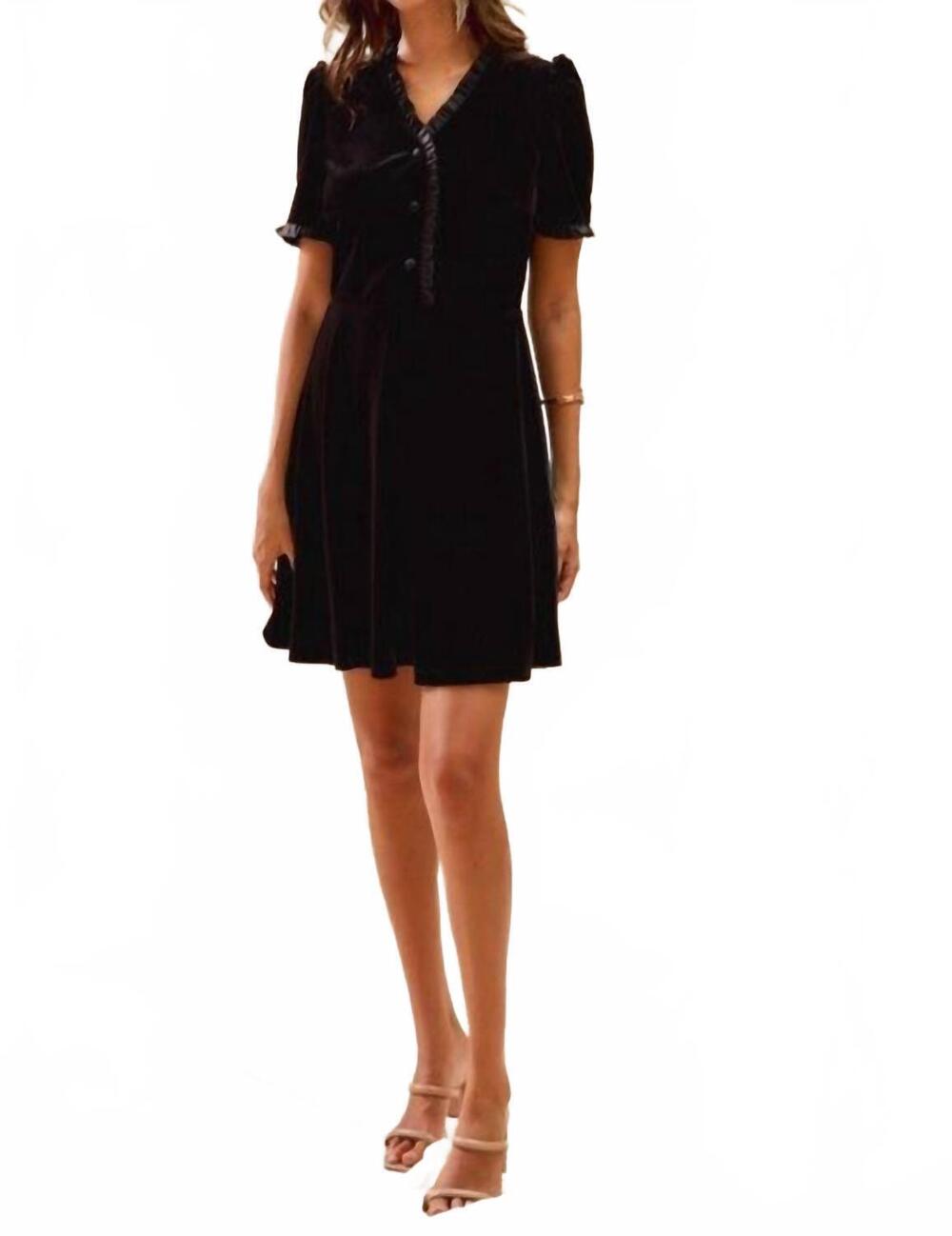 NEW SO ME christmas holiday ruffled mini dress in velvet red